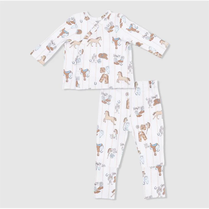 Angel Dear Cowboy Nursery Take Me Home Set With Convertible Pant