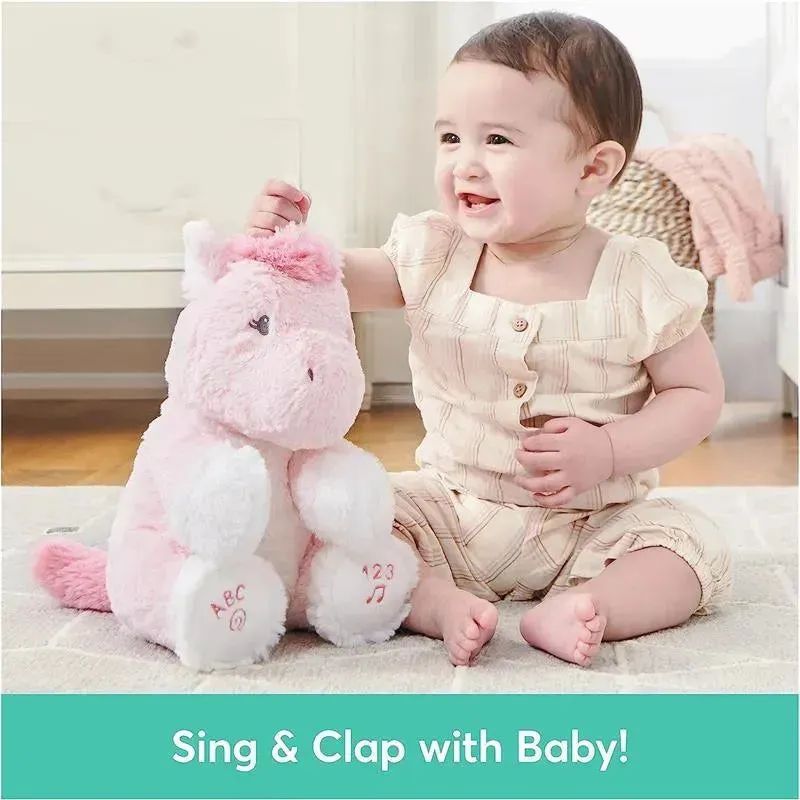 Gund Animated Alora the unicorn, pink plush baby toy - Image 3