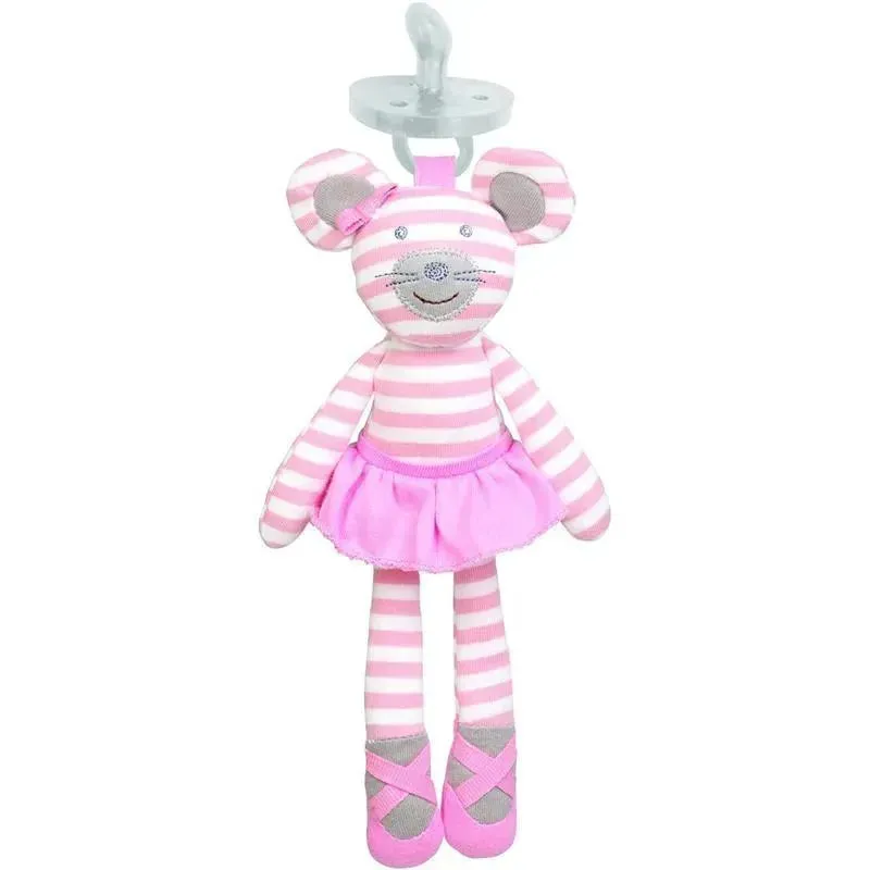 Apple Park - Ballerina Mouse Pacifier Buddy