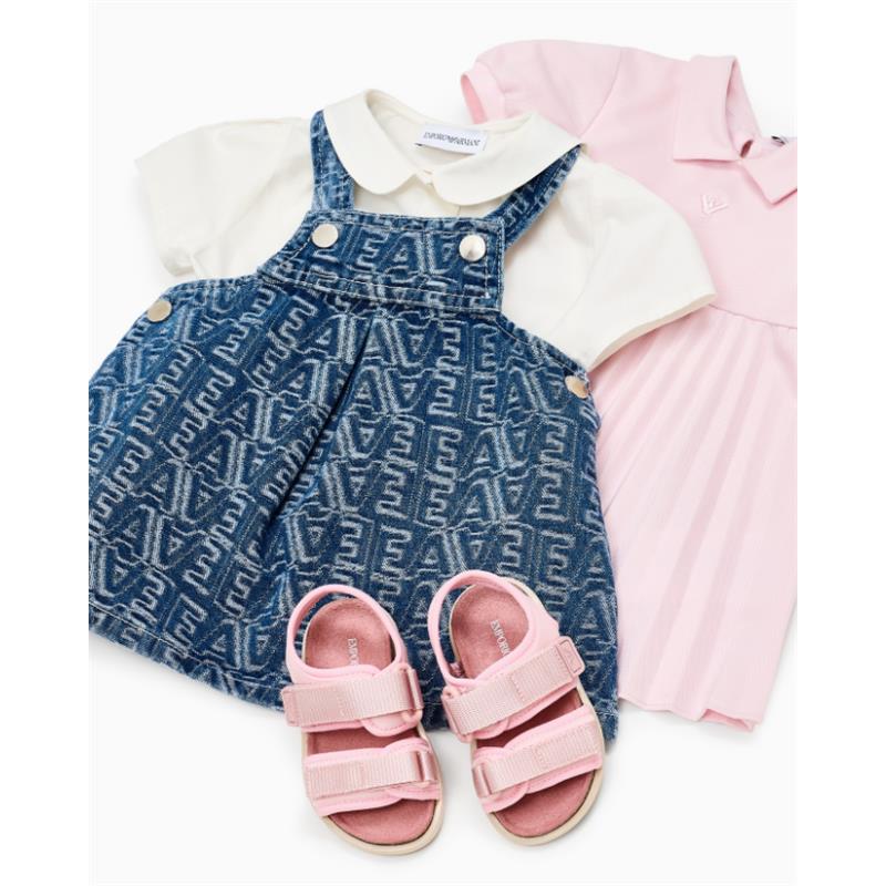 Armani Baby - Baby Girl Denim Dress Denim - Image 3