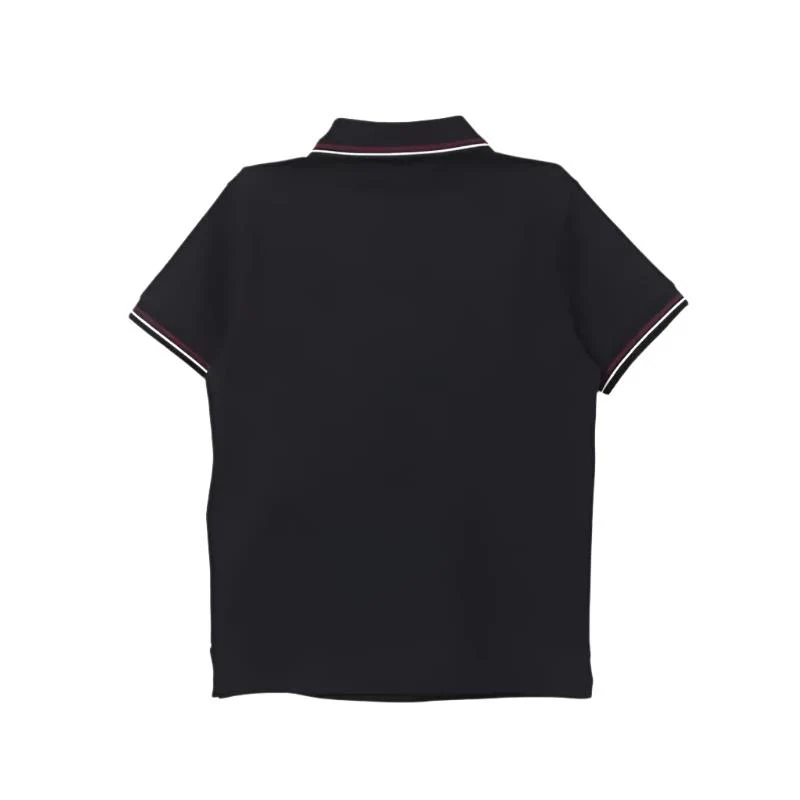 Armani Baby - Boy Essential Short Sleeve Polo Shirt, Navy - Image 2