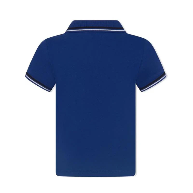 Armani - Baby Boy Essential Shorts Sleeve Polo, Blue - Image 2