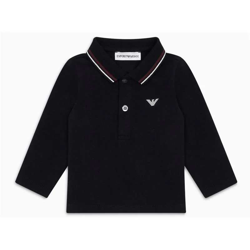 Armani Baby - Boy Long Sleeve Polo Shirt, Navy