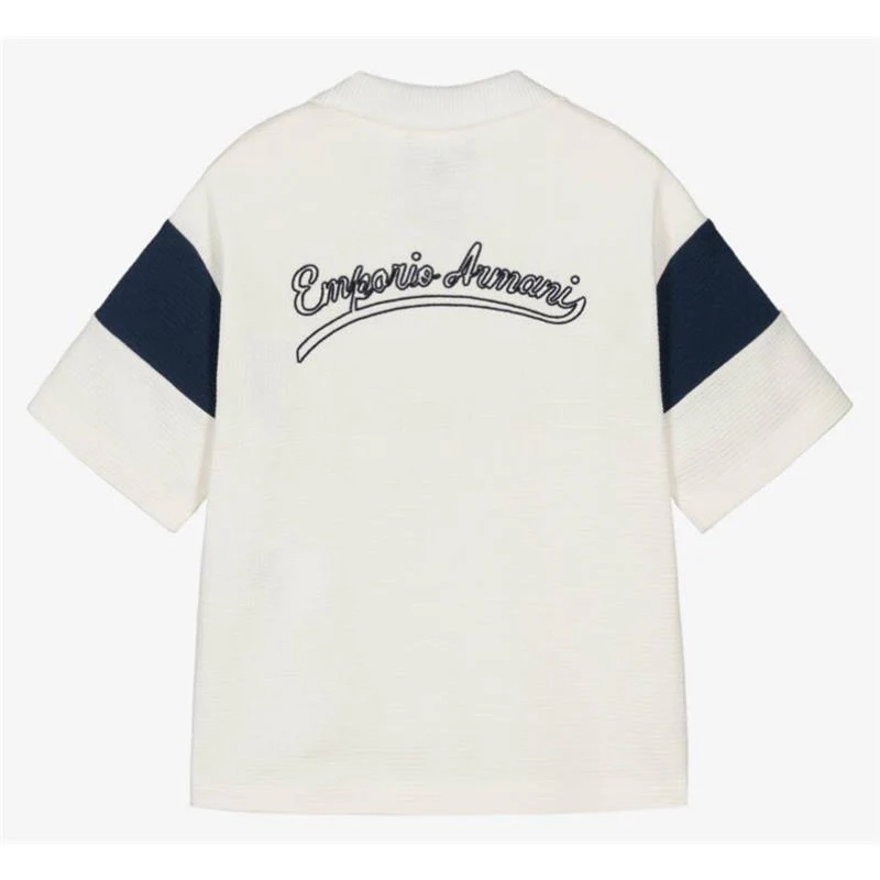 Armani Baby Boys Polo Shirt White - Image 2