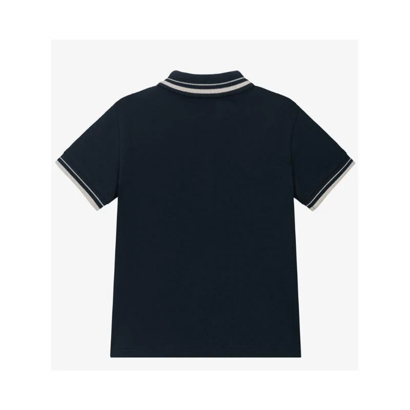 Armani Baby - Boys Short Sleeve Polo Shirt Navy - Image 2