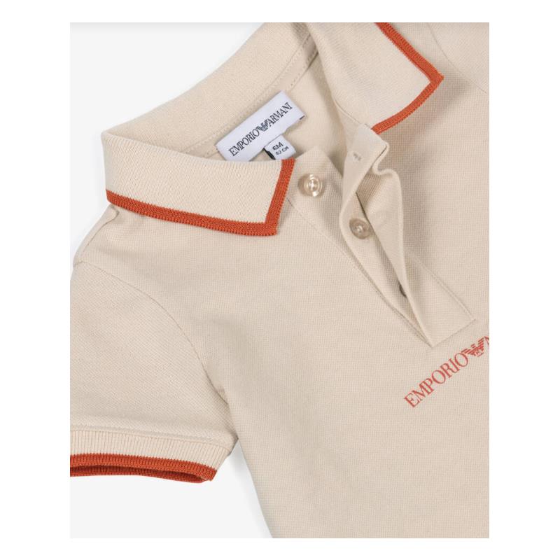 Armani Baby - Boys Short Sleeve Polo Shirt Oak - Image 3