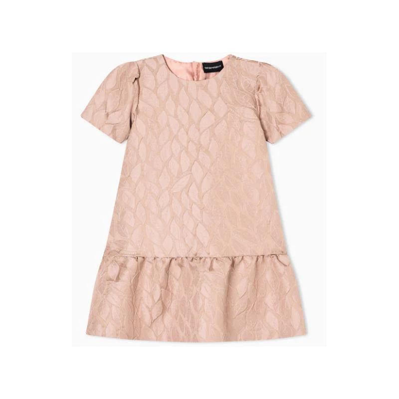 Armani Baby - Girl Printed Dress With Frill Pink