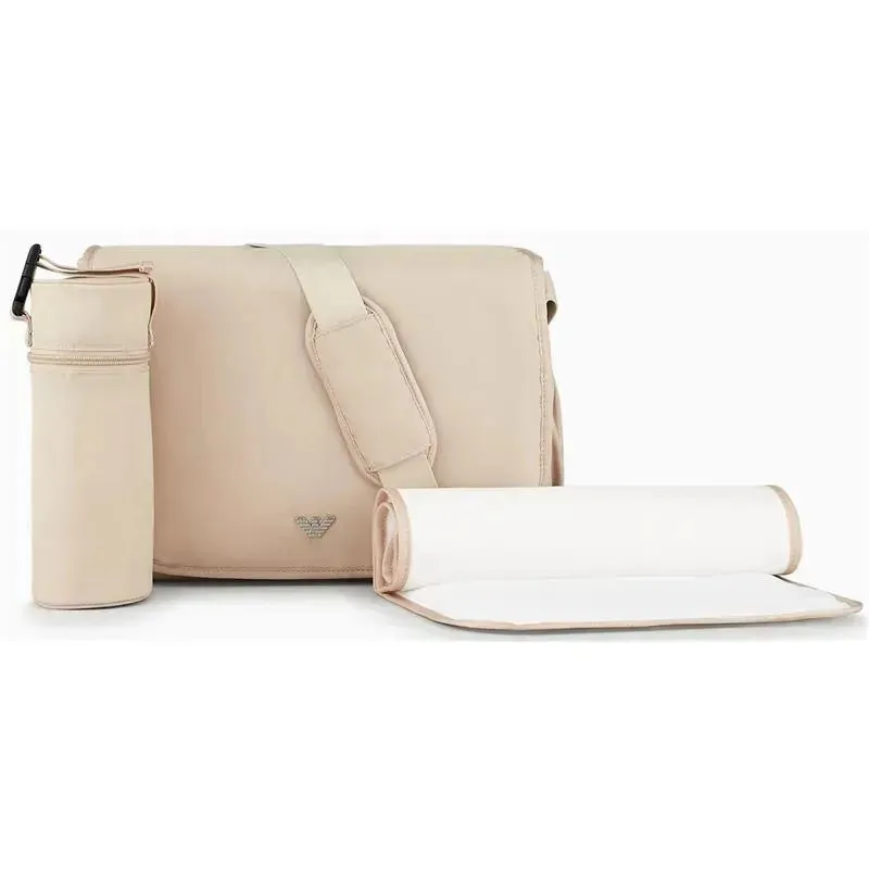Armani Baby - Mummy Bag Set with Eagle Plate, Beige