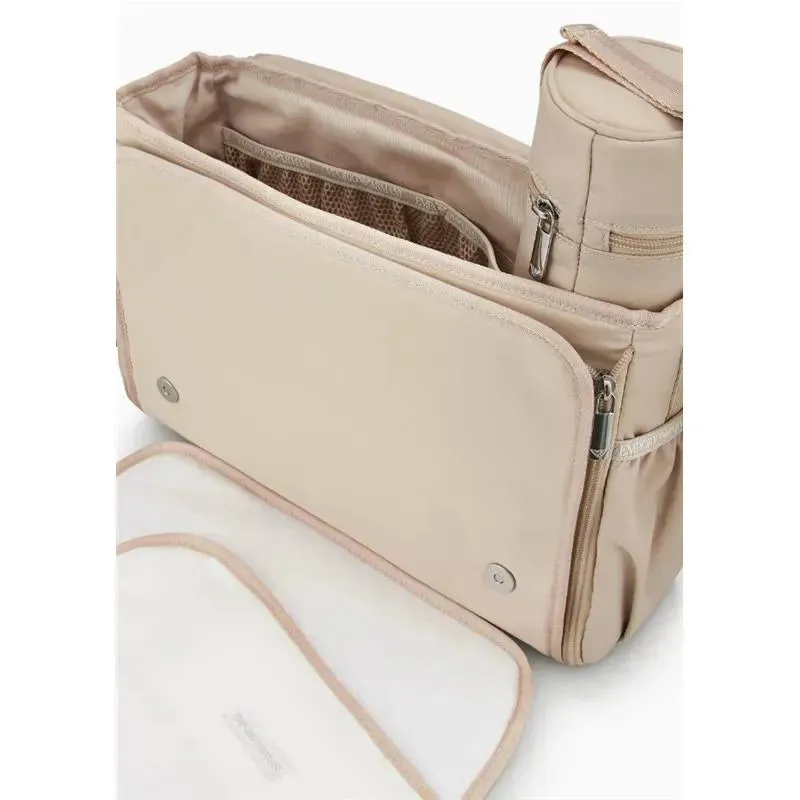 Armani Baby - Mummy Bag Set with Eagle Plate, Beige - Image 2
