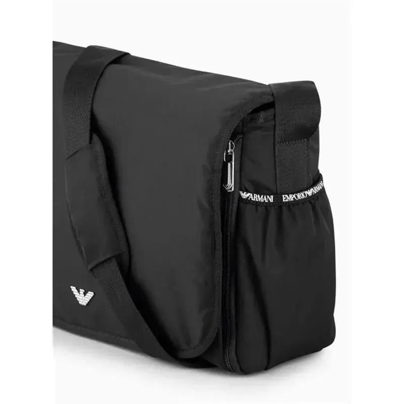 Armani Baby - Mummy Bag Set with Eagle Plate, Black - Image 3