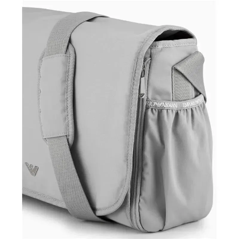 Armani Baby - Mummy Bag Set with Eagle Plate, Grey - Image 4