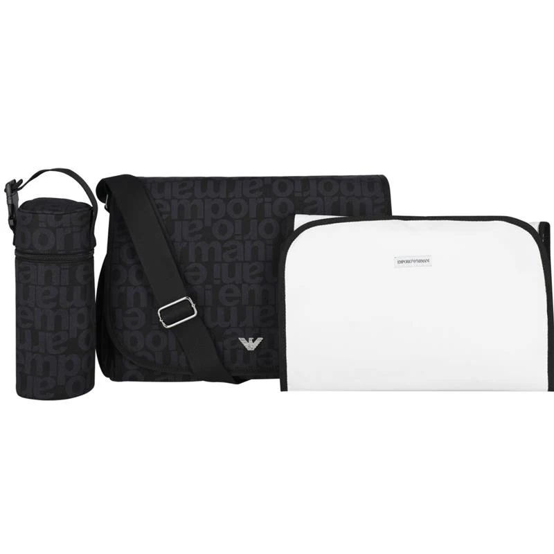 Armani Baby - Navy Logo Baby Changing Bag