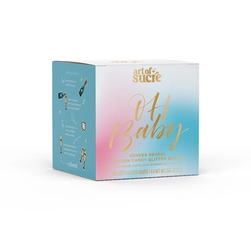 Art Of Sucre Pink Gender Reveal Cotton Candy Drink Glitter Bombs - Image 3