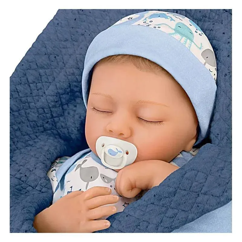 Ashton Drake - Breathing Baby Boy Doll With Quilted Blanket And Pacifier - Image 3