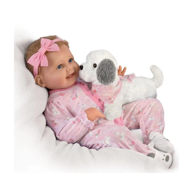 Ashton Drake - Layla's Puppy Love Baby Girl Doll - Image 2