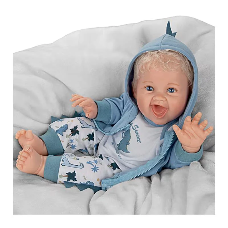 Ashton Drake - Mommy, I'm A Dinosaur Baby Boy Doll