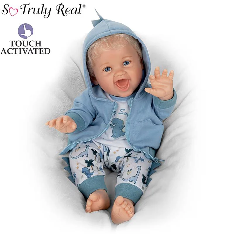 Ashton Drake - Mommy, I'm A Dinosaur Baby Boy Doll - Image 2