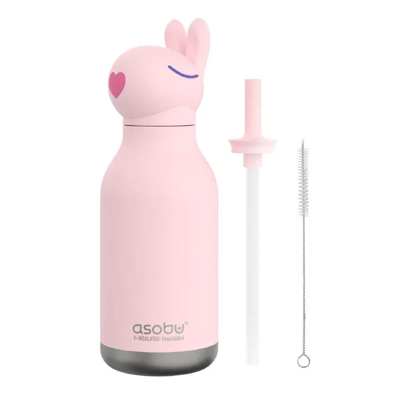 Asobu - Stainless Steel Bottle Silicone Head Bunny - Image 3