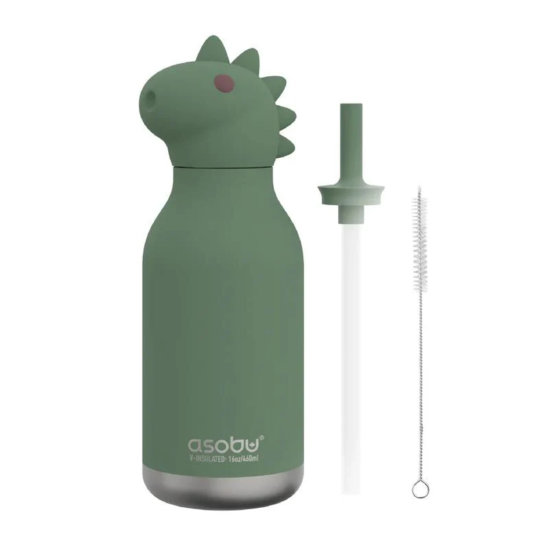 Asobu - Stainless Steel Bottle Silicone Head Dinosaur - Image 3
