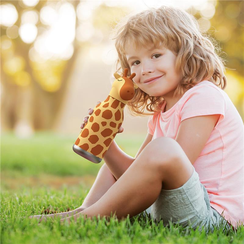 Asobu - Stainless Steel Bottle Silicone Head Giraffe - Image 8