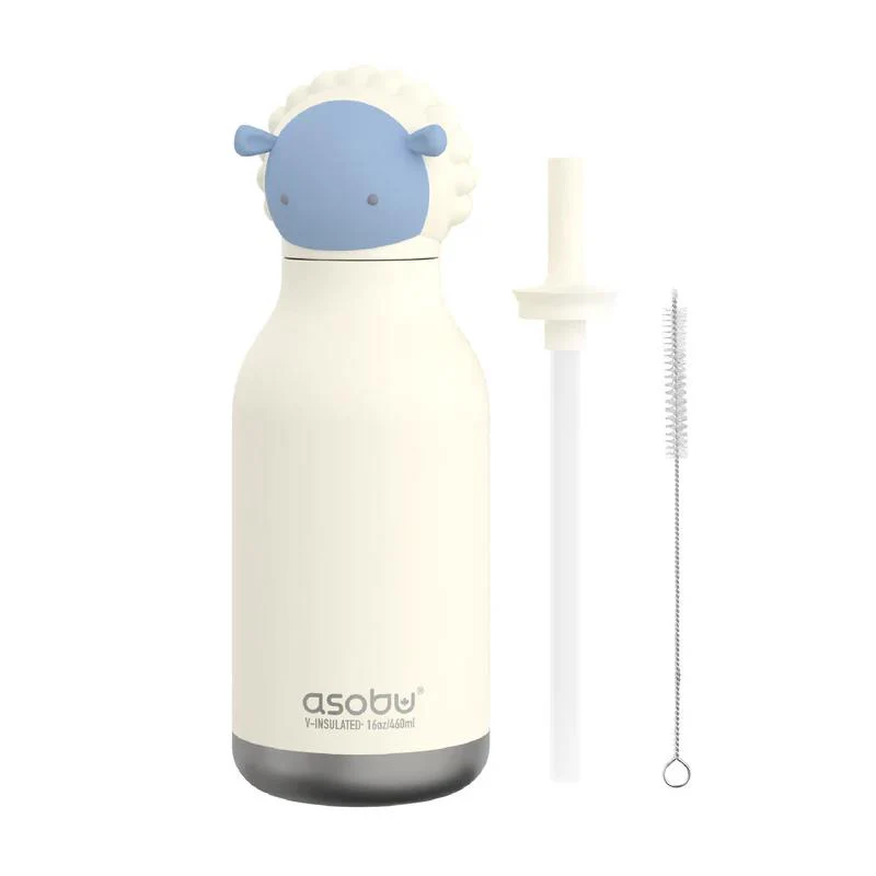 Asobu - Stainless Steel Bottle Silicone Head, Sheep - Image 2