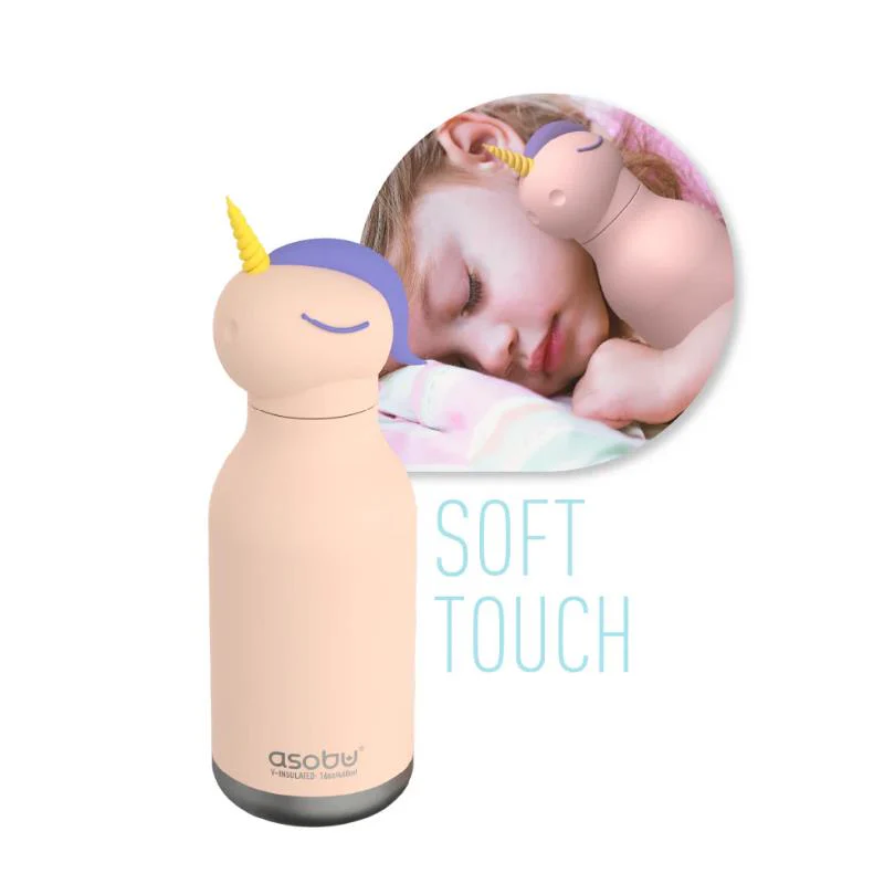 Asobu - Stainless Steel Bottle Silicone Head, Unicorn