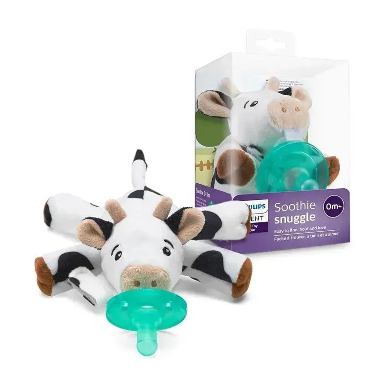Avent - 1-pack Soothie Snuggle - 0M+, Cow