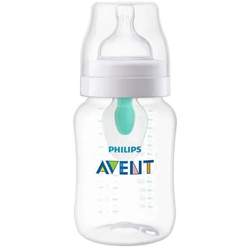 Avent - 1Pk Anti-Colic Baby Bottle With Airfree Vent, 9Oz, Clear