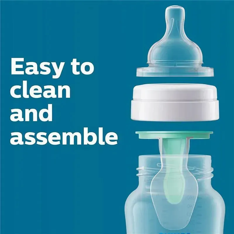 Avent - 1Pk Anti-Colic Baby Bottle With Airfree Vent, 9Oz, Clear - Image 6