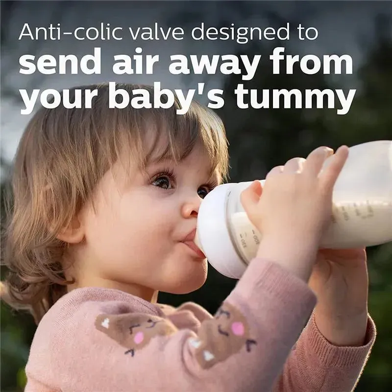 Avent - 2Pk Natural Baby Bottle With Natural Response Nipple, Clear, 11Oz - Image 7