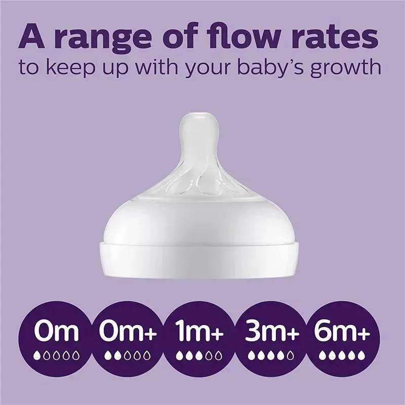 Avent - 2Pk Natural Baby Bottle With Natural Response Nipple, Clear, 11Oz - Image 9