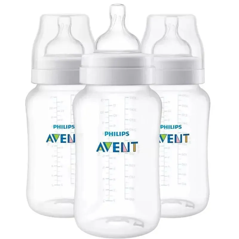 Avent - 3Pk Anti-Colic Baby Bottle, 11Oz, Clear