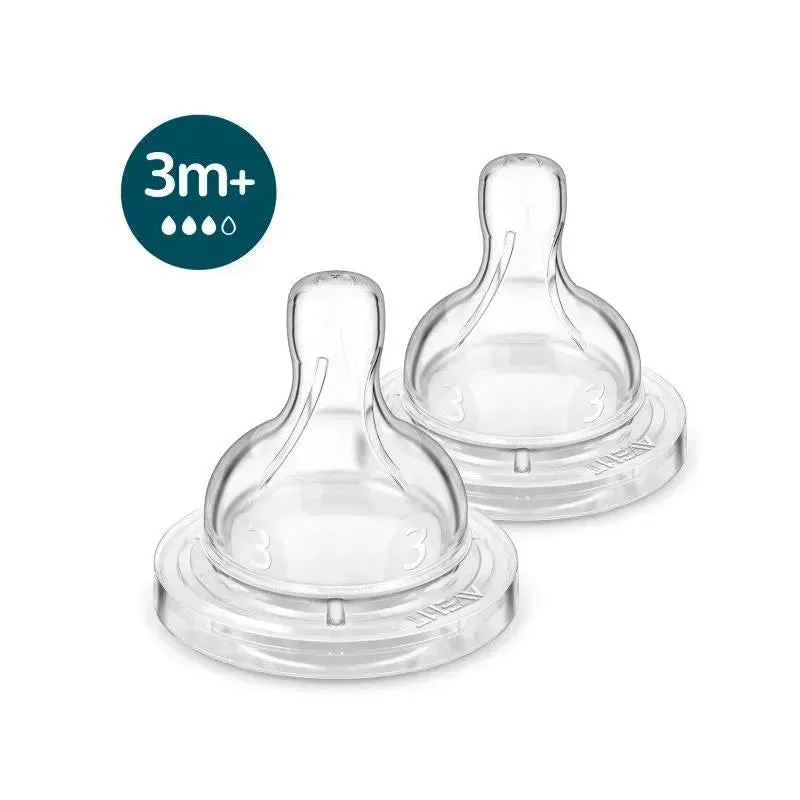 Avent - 2Pk Anti-Colic Baby Bottle, Medium Flow Nipple