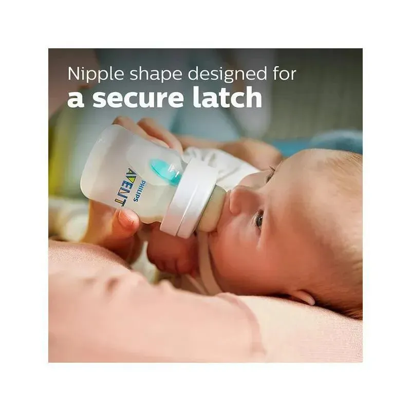 Avent - Anti-Colic Baby Bottle With Airfree Vent Newborn Gift Set With Snuggle, Blue - Image 5