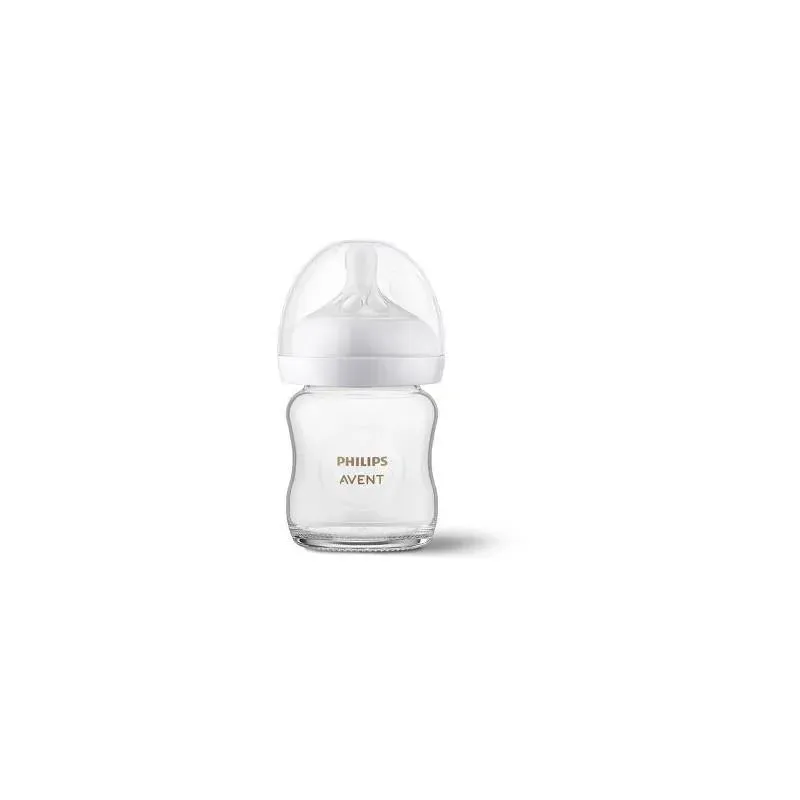 Avent - 3Pk Glass Natural Baby Bottle With Natural Response Nipple, 4Oz - Image 3