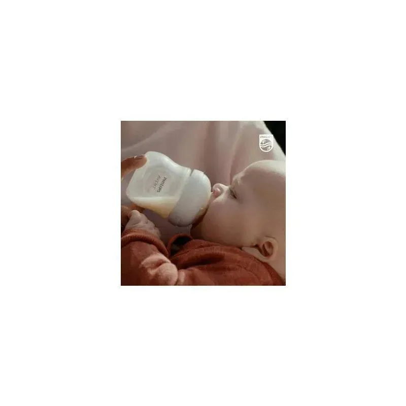 Avent - 3Pk Natural Baby Bottle With Natural Response Nipple, Blue, 4Oz - Image 8