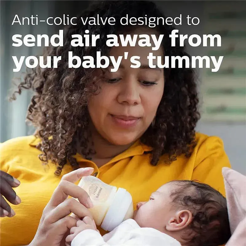 Avent - 2Pk Natural Baby Bottle With Natural Response Nipple, Clear, 4Oz - Image 6