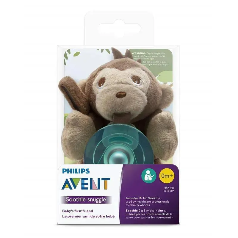 Avent - Soothie Snuggle, 0M+, Monkey - Image 3