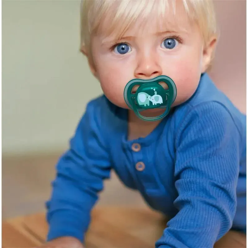 Avent - Ultra Air Pacifier 18M+, Opal Elephant / Blue Hello, 2 Pack - Image 6