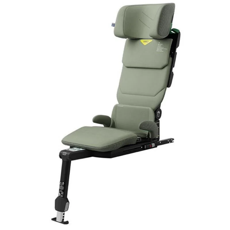 Axkid UP High Back Belt Positioning Booster Car Seat, Nordic Bloom Green - Image 4