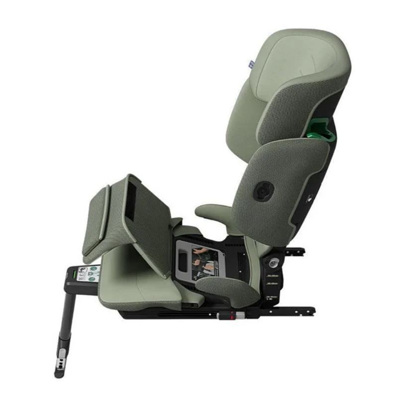 Axkid UP High Back Belt Positioning Booster Car Seat, Nordic Bloom Green - Image 5