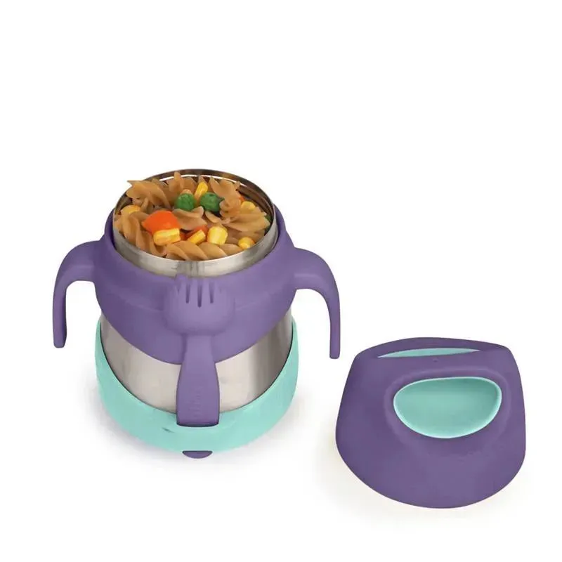 B.box - Lilac Pop Insulated Food Jar with Spork - Image 2