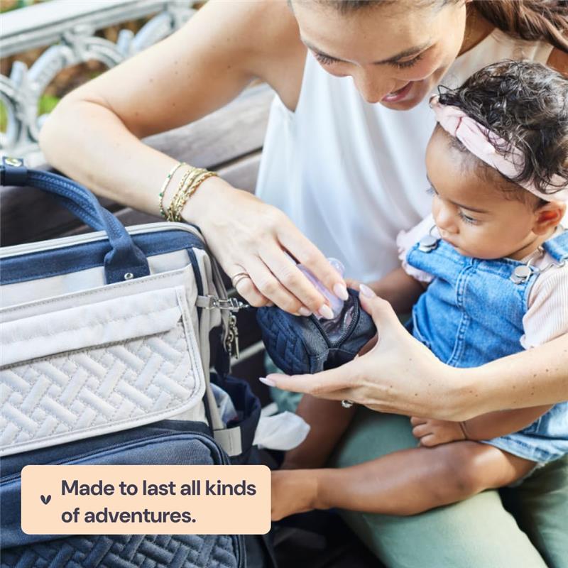 BabbleRoo - Diaper Bag Backpack, Apricot & Black - Image 7