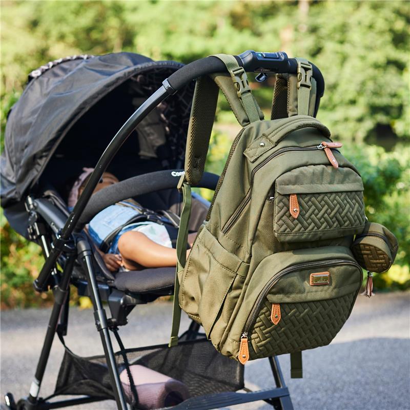 BabbleRoo - Diaper Bag Backpack, Pink - Image 9