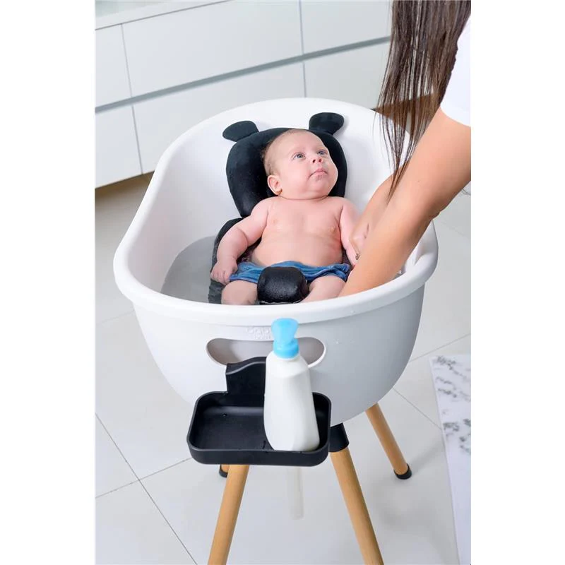 Babu Bath - Luxury Baby Bathtub with Wooden Stand, White - Image 6
