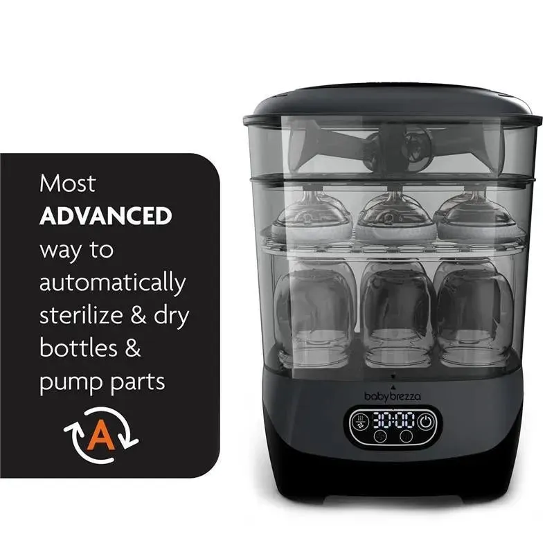 Baby Brezza - One Step Baby Bottle Sterilizer And Dryer Advanced, Charcoal - Image 3