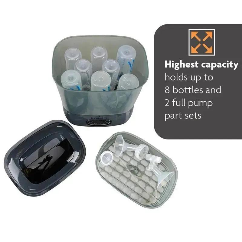 Baby Brezza - One Step Baby Bottle Sterilizer And Dryer Advanced, Charcoal - Image 6