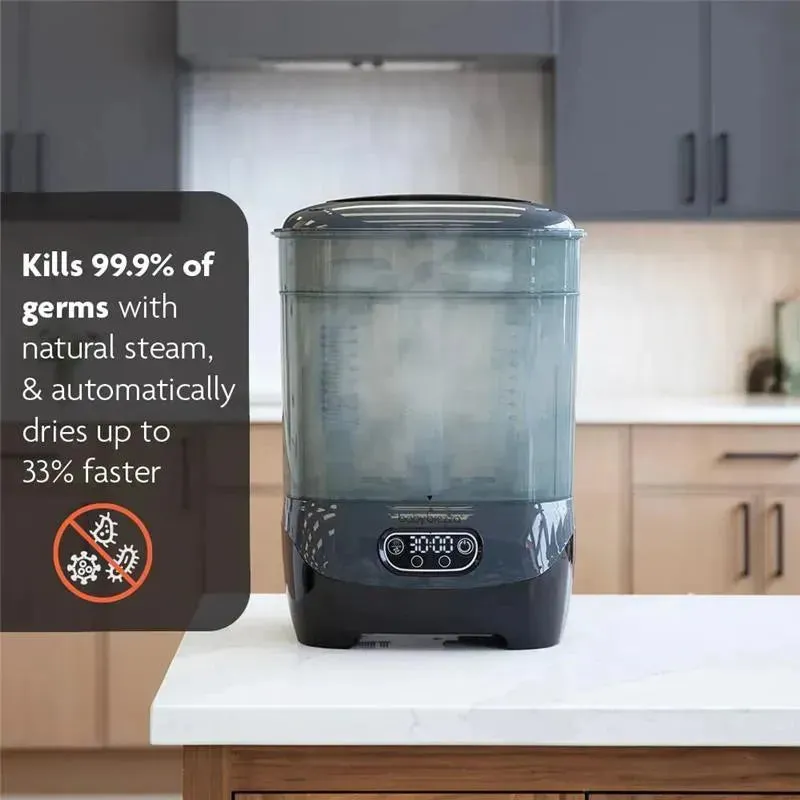 Baby Brezza - One Step Baby Bottle Sterilizer And Dryer Advanced, Charcoal - Image 8