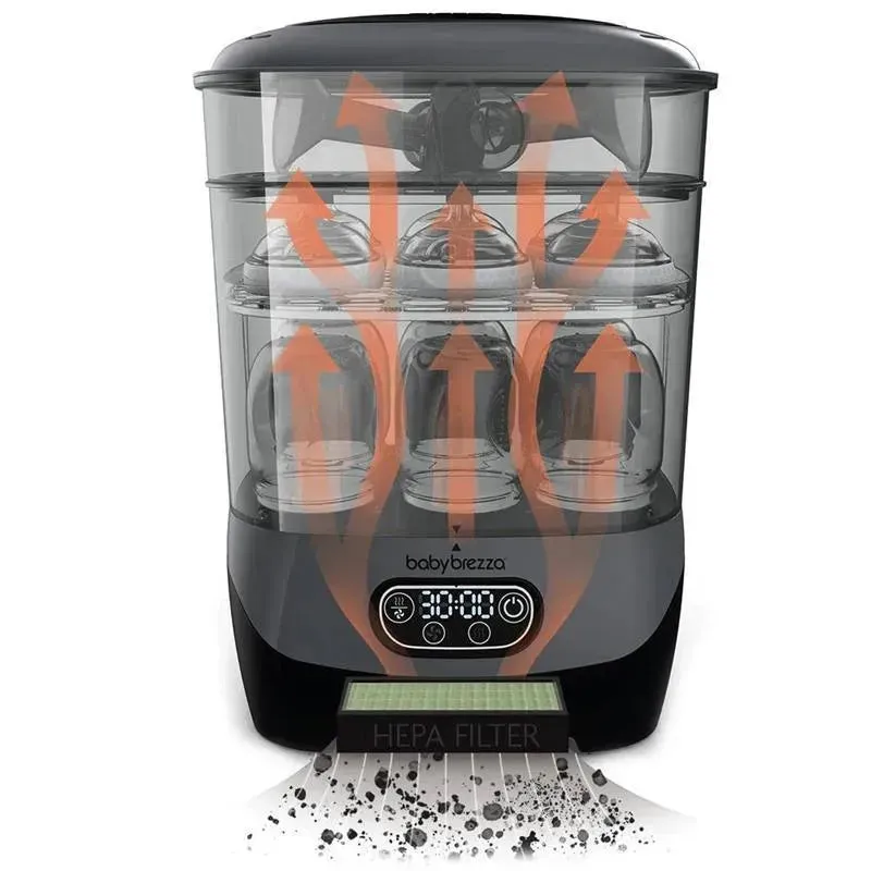 Baby Brezza - One Step Baby Bottle Sterilizer And Dryer Advanced, Charcoal - Image 9