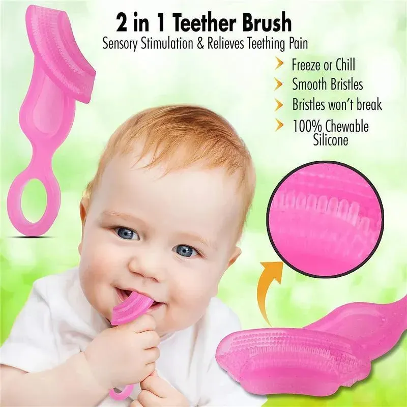 Baby Buddy - Babys 1St Toothbrush, Pink - Image 3